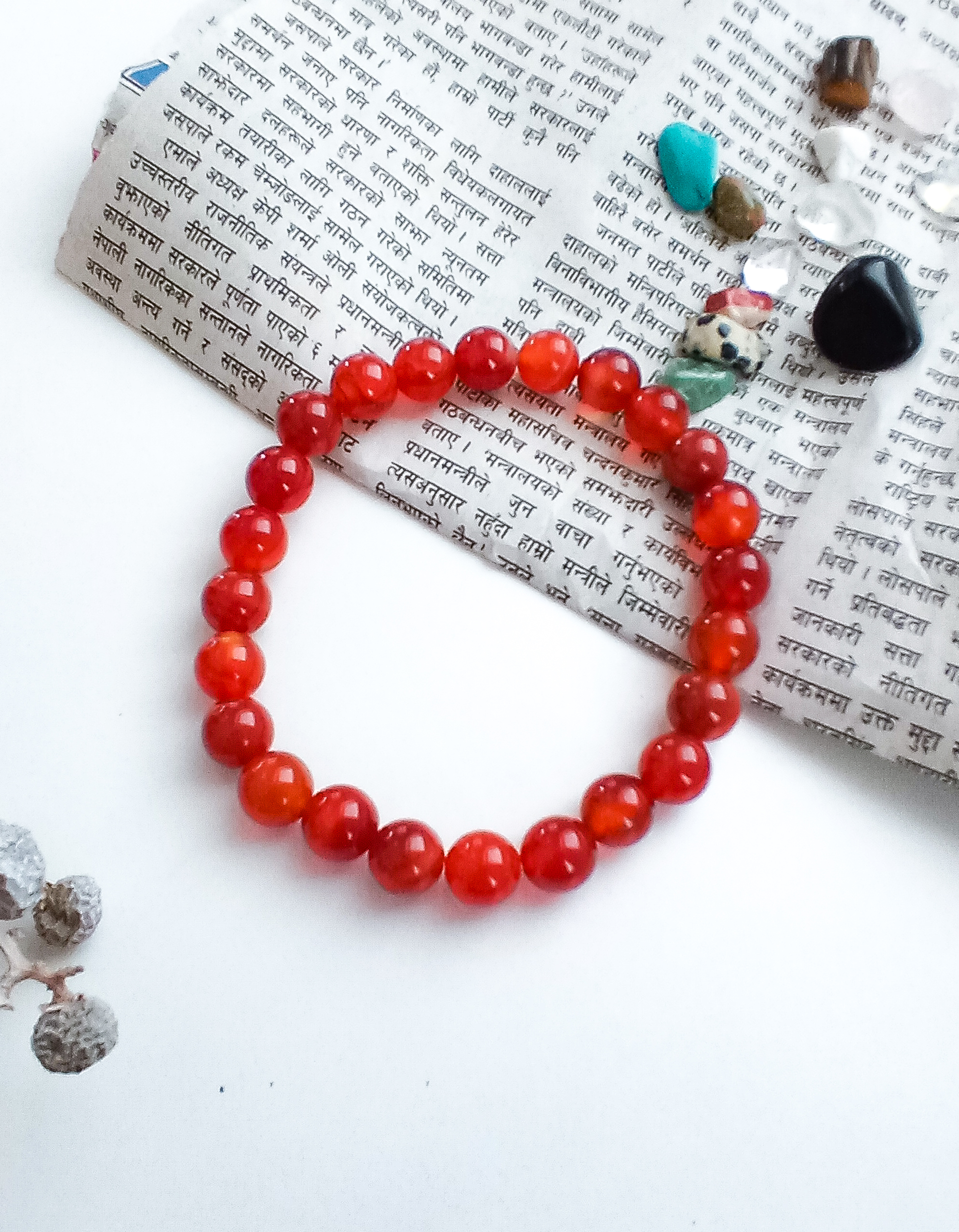 rode agaat resonantie armband